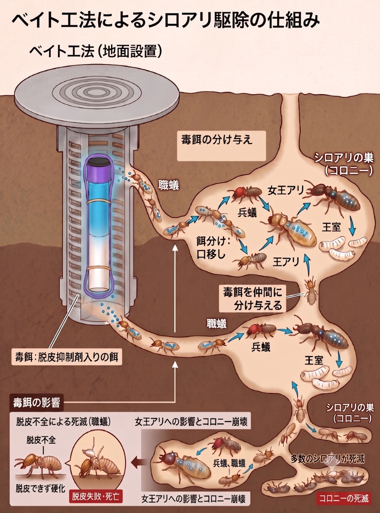シロアリの巣の見つけ方と駆除方法について徹底解説！