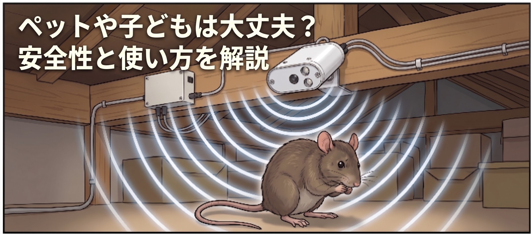 ねずみ駆除の超音波は人体に影響ある？安全性と効果的な使い方について解説！