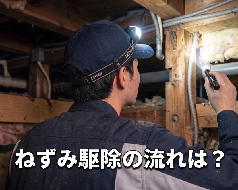 ねずみ駆除の流れとは？相談から施工・アフターフォローまで徹底解説！